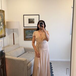 Reformation Blush Wrap Dress